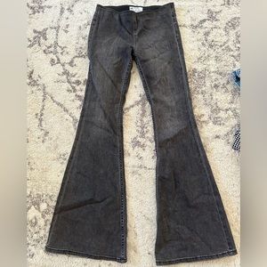 Free People Black Flare Jeans